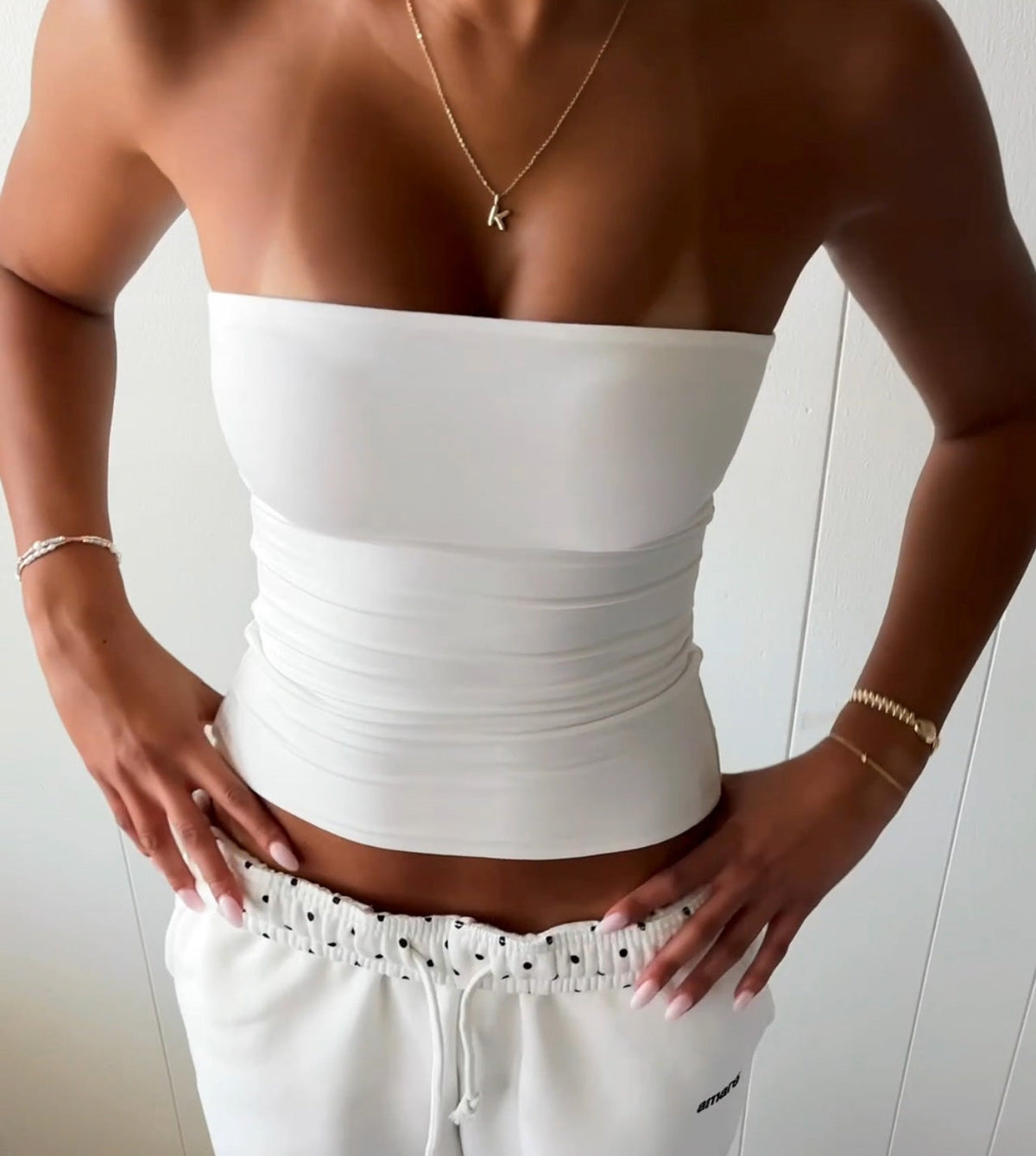 Bambou Alaïa bustier (nuage)