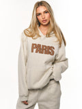 PARIS SWEAT À CAPUCHE (MOKA)