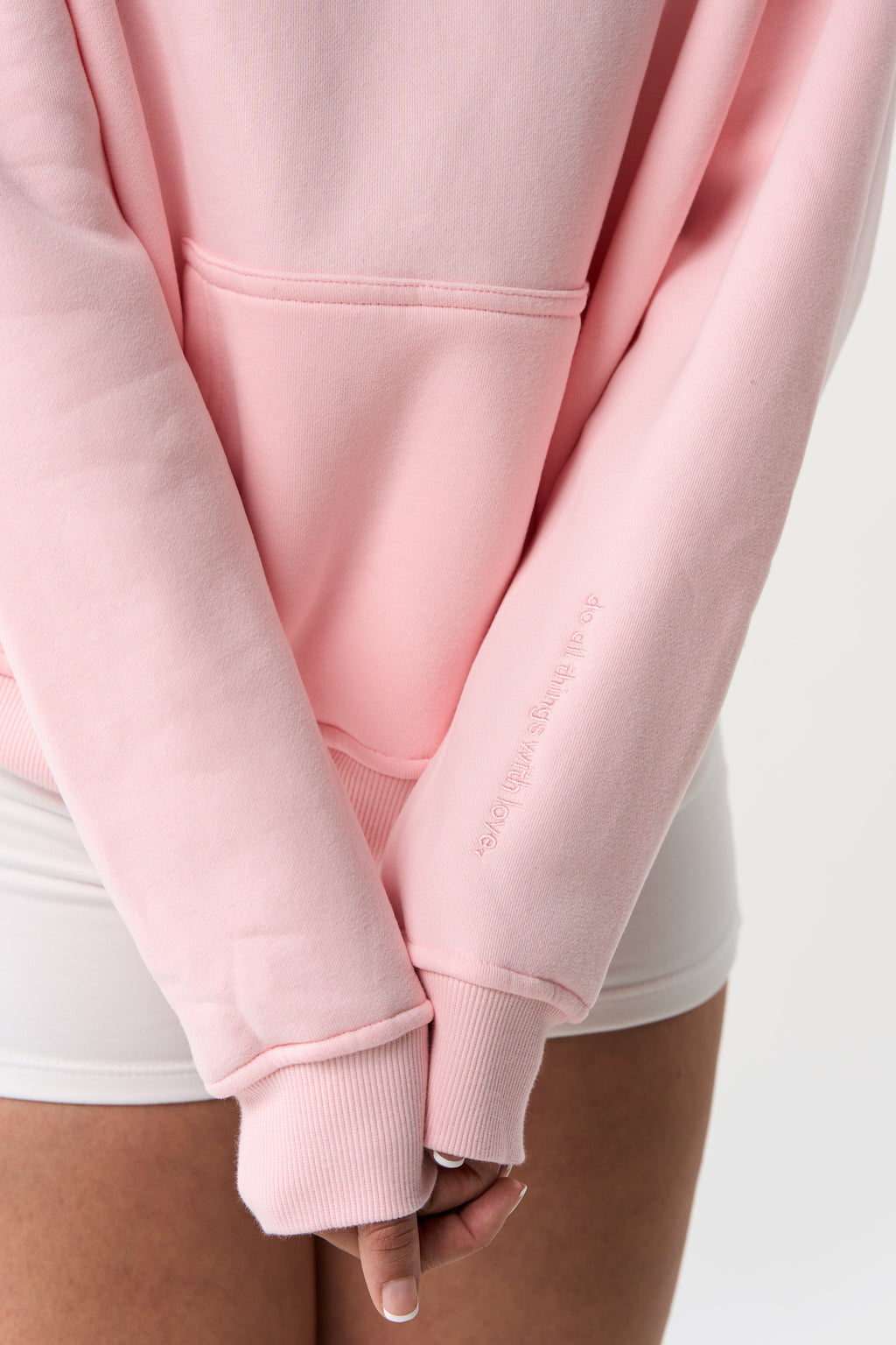 Sweat à Capuche D.A.T.W.L (rose poudré)