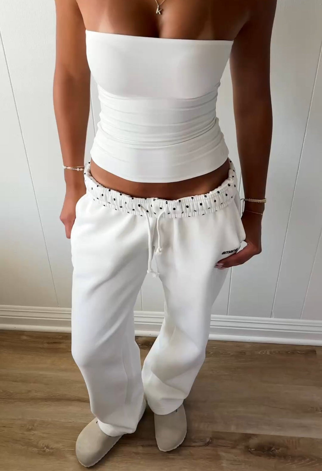 POLKA DOT BAS (BLANC CASSÉ)