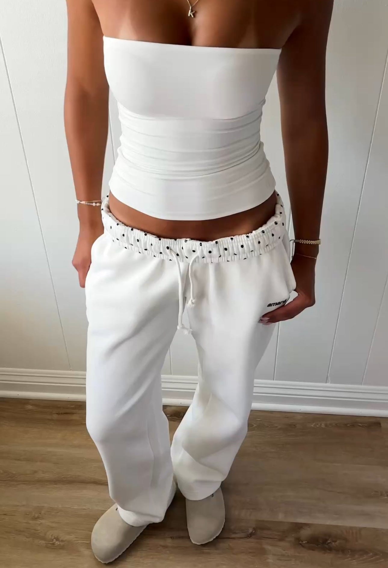 POLKA DOT BAS (BLANC CASSÉ)