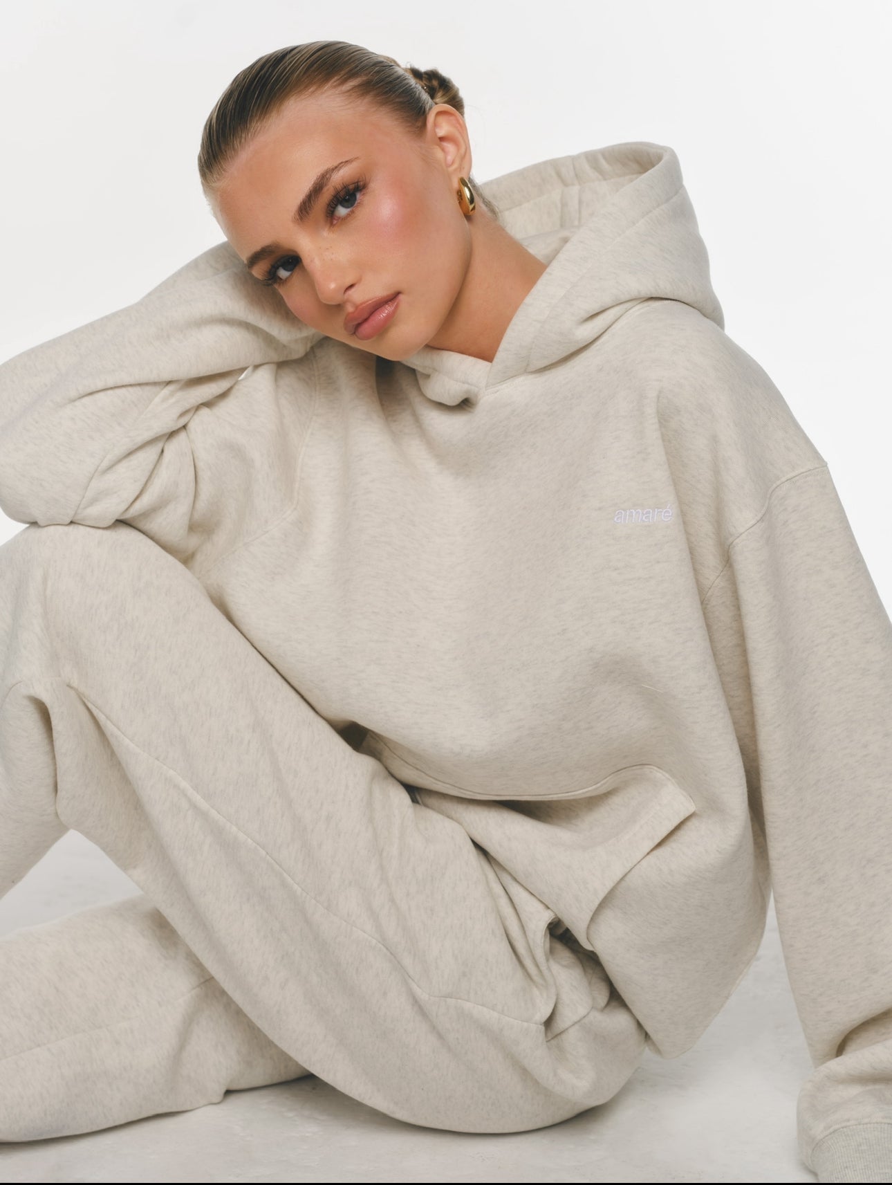 SIGNATURE SWEAT À CAPUCHE (AVOINE)