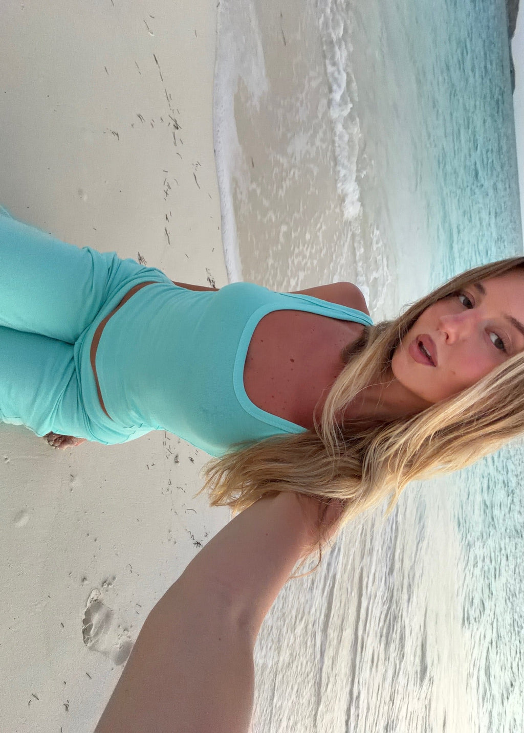 AMÉLIA DÉBARDEUR (BLEU LAGON)
